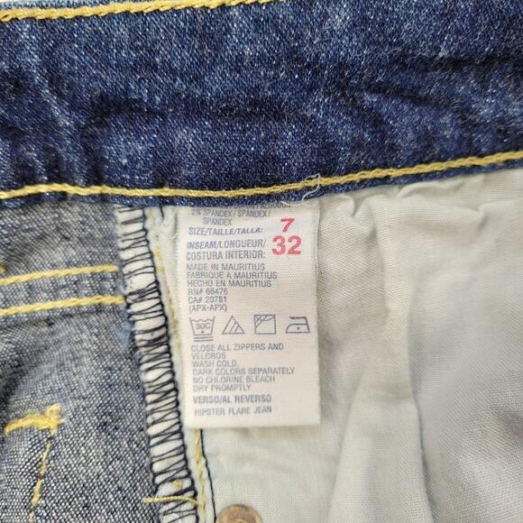 Vintage Y2K Tommy Jeans 1999 Dark Wash Jeans Juniors size 7 - Picture 12 of 16